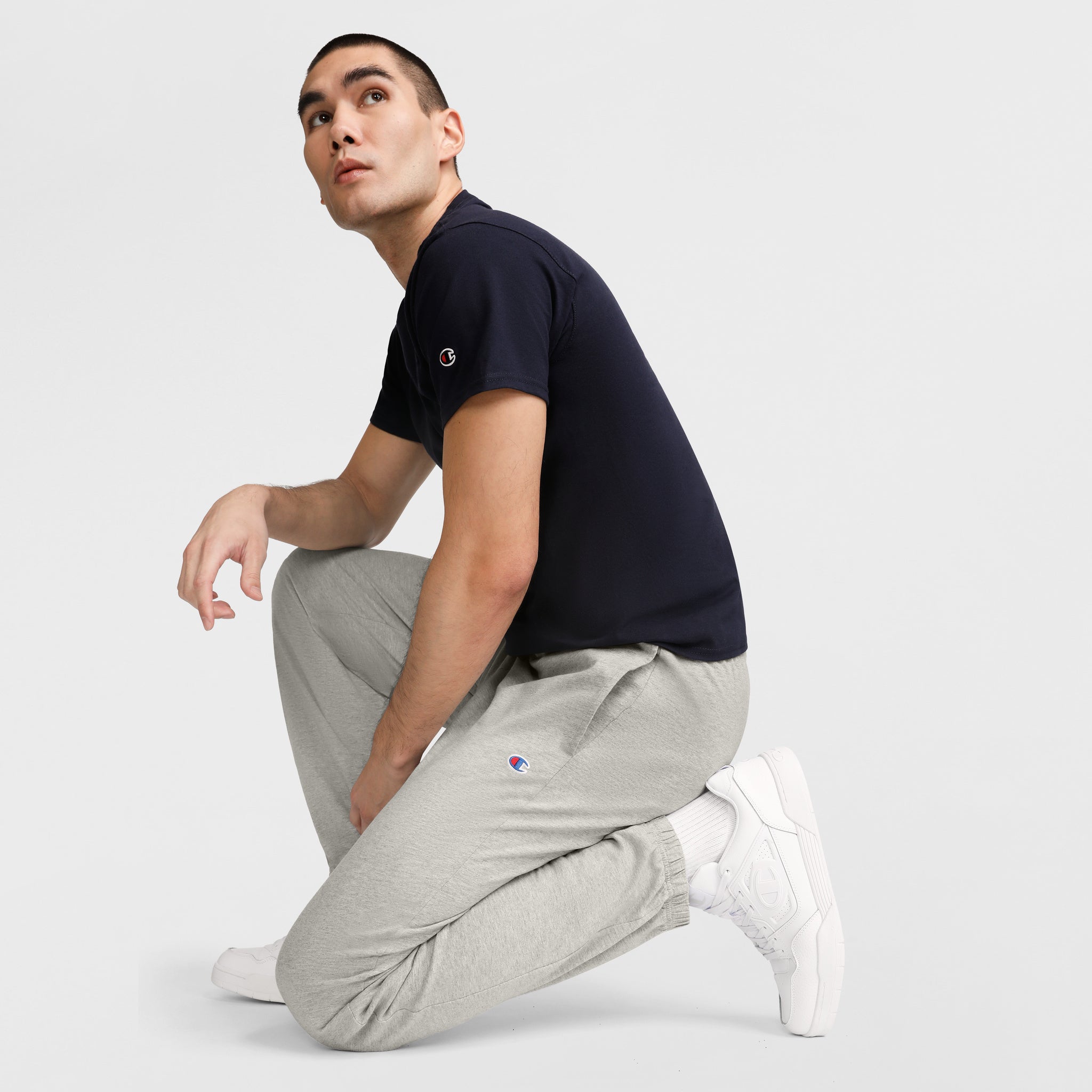 Lightweight Lounge Pants. Cinched Hem. C Logo - Image 3