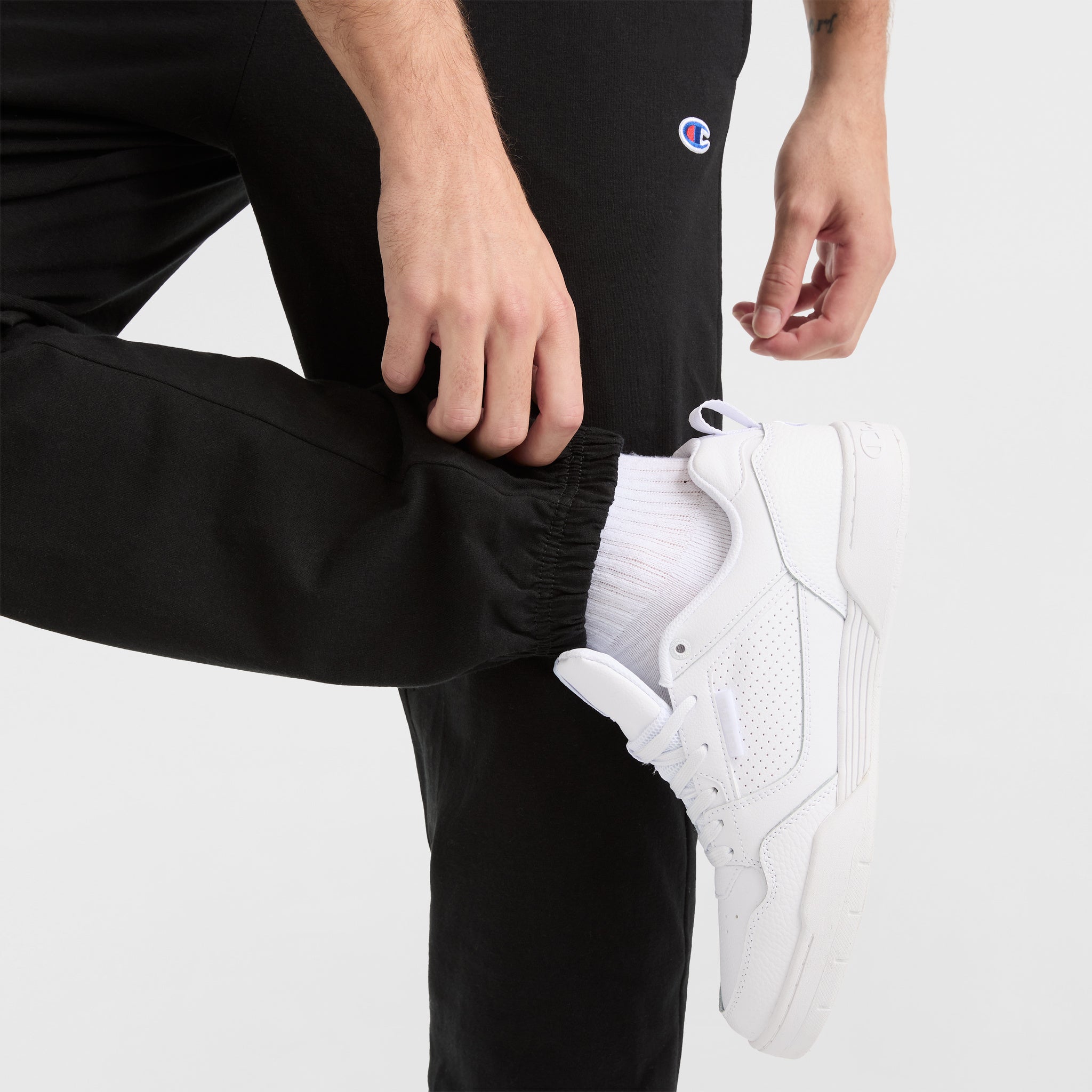 Lightweight Lounge Pants. Cinched Hem. C Logo - Image 3