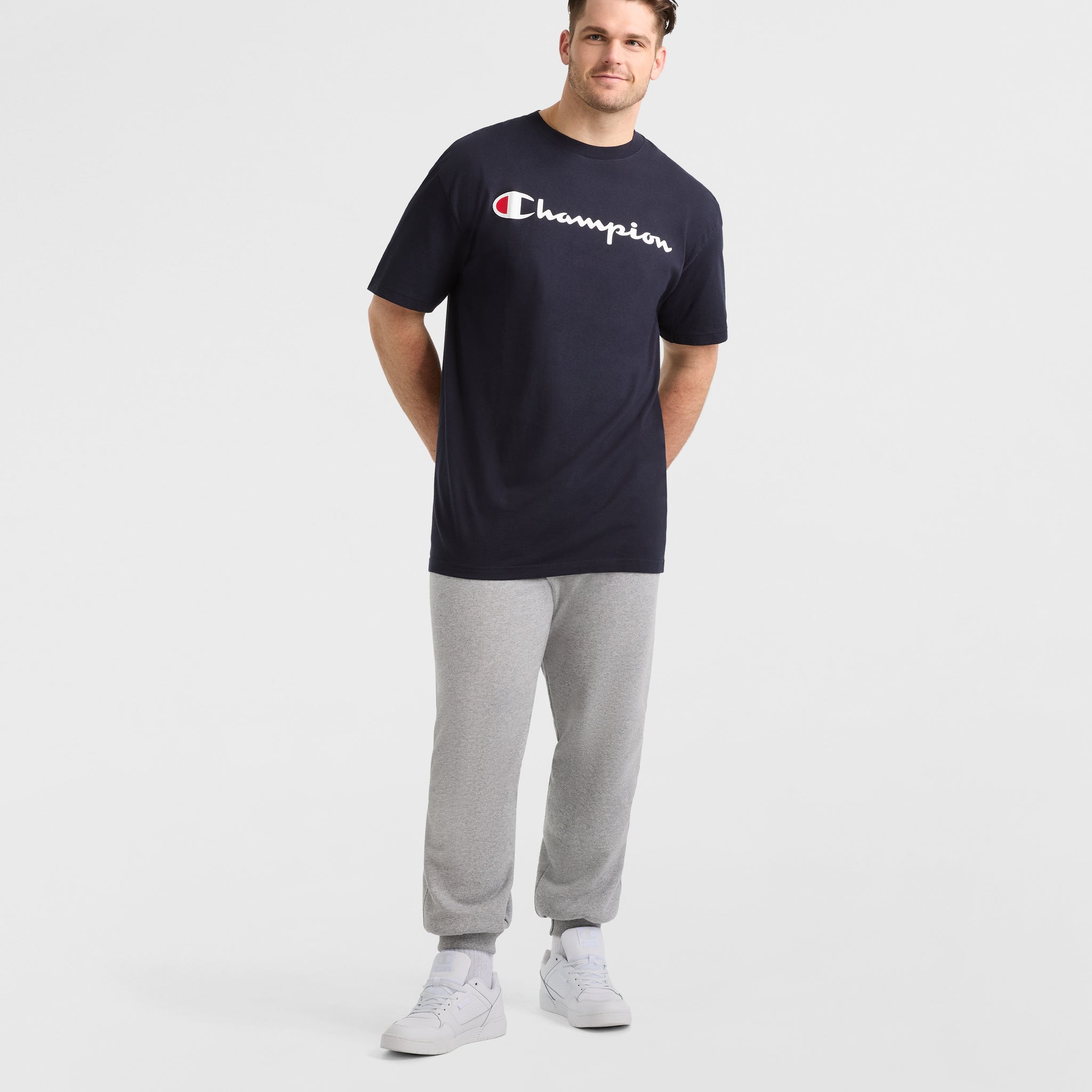 Classic Graphic T-Shirt. Script Logo - Big & Tall - Image 4